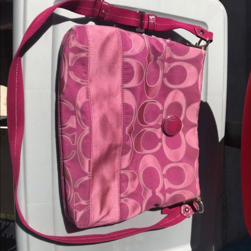 Gorgeous Fuschia Coach Bag Authentic